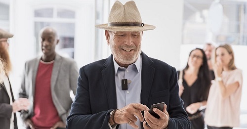 old man buys a hearing aid