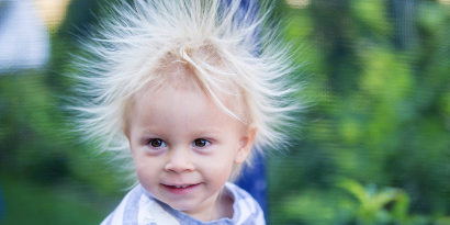 electricity boy hair